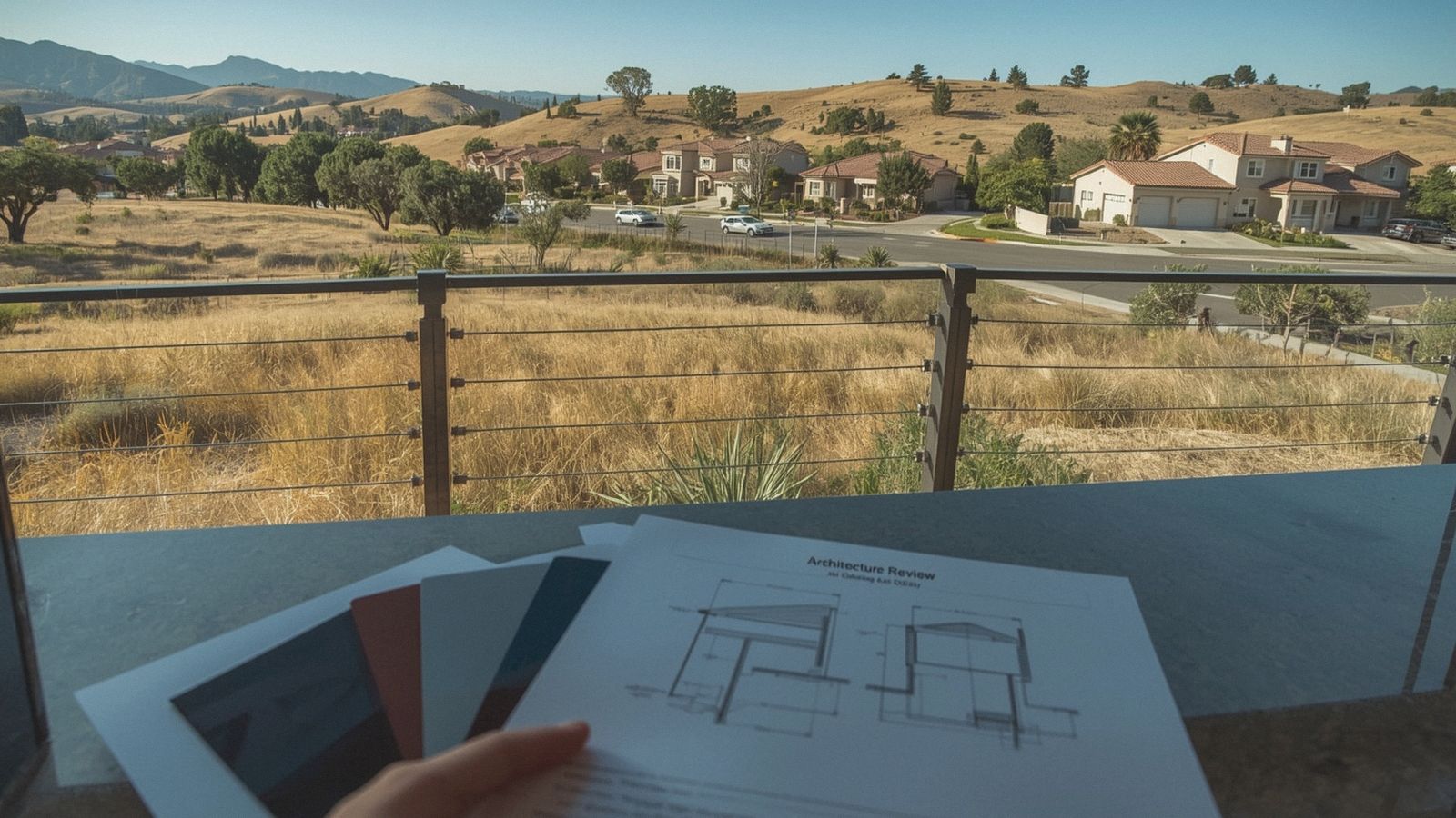 HOA architectural review application for a new railing in San Ramon